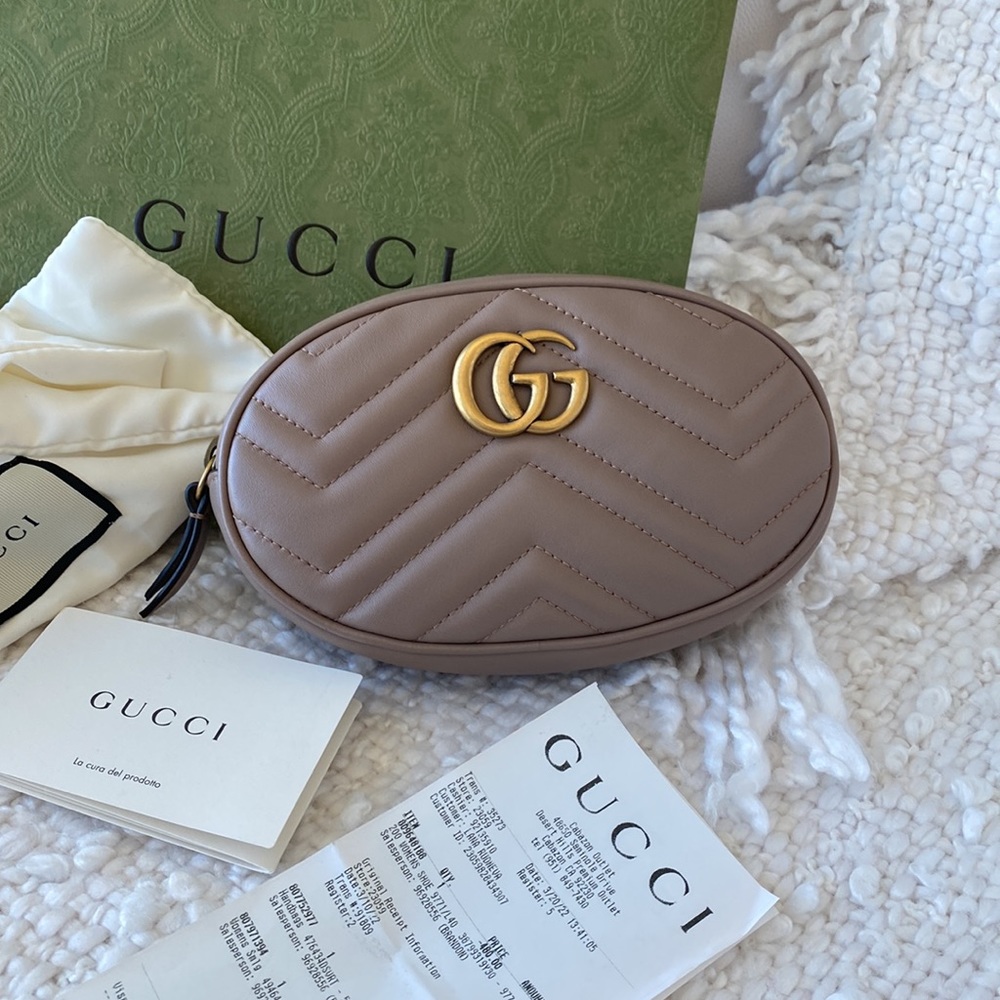 !Authentic! Gucci Mammoth belt bag limited edition NUDE. BRAND NEW w/receipt